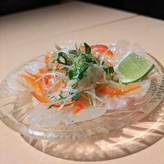 鯛の和風カルパッチョ