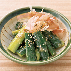 梅塩叩き胡瓜/なすわさび漬け