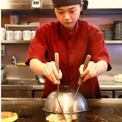 熟練スタッフが仕上げる鉄板焼