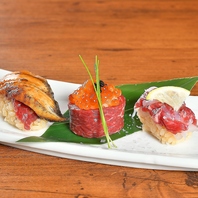 職人が仕上げる創作寿司！1貫からご注文できます♪