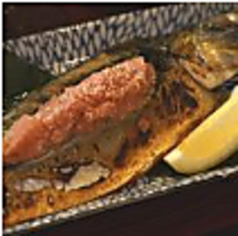 トロ鯖めんたいの炉端焼き