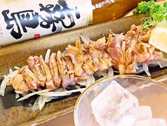 鶏たたき（ニンニク醤油ｏｒポン酢）/鶏砂ずり刺し/鶏ハツ刺し