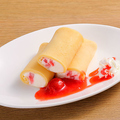 料理メニュー写真&nbsp;クレープバーいちごクリーム