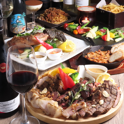 イタリアン×肉バルを楽しむ♪ビールなどお酒も充実！ワンプレートランチもおすすめ