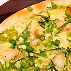 そば粉を使ったピッツァ