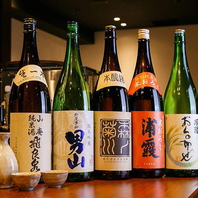 全国各地の厳選した日本酒とマリアージュ。
