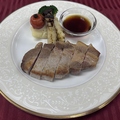 料理メニュー写真&nbsp;豚ロースステーキ（ミニデザート付）