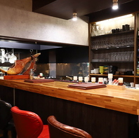 お一人様もお気軽に◎お酒とじっくり向き合うカウンター