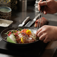 【鮮度抜群】職人が一皿ずつ丁寧に。