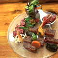 料理メニュー写真&nbsp;阿波牛ステーキと季節の煮野菜
