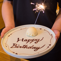 大切な方のお祝い事にはデザートプレートも♪