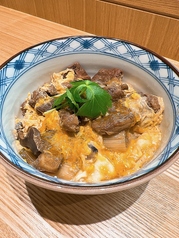 合鴨と葱の卵とじ丼