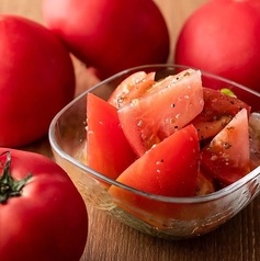 トマト塩ネギタレサラダ