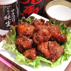 【ヤンニョムチキン】骨なしで食べやすい◎