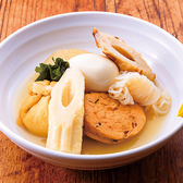 宮城県塩竈市のおでん。牡蠣の旨味たっぷりのコクのあるスープは、具材ひとつひとつの美味しさを引き立てます。