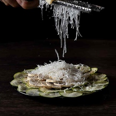 マッシュルームとズッキーニのカルパッチョ