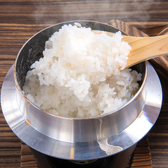 たけ田名物＜炊き立て＞羽釜ご飯
