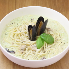 海の幸ジェノバクリームパスタ