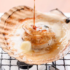 ホタテの蟹味噌バター焼きバター醤油