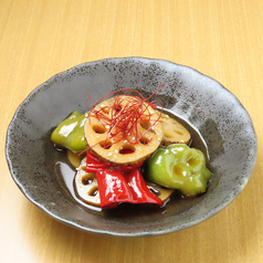 蓮根とピーマンのきんぴら