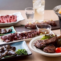 旬の食材と鹿肉を組み合わせた贅沢な料理構成