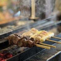 こだわりの鶏を最高の備長炭で…