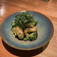 海老とブロッコリーの大葉マヨネーズ