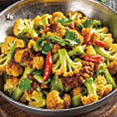 カリフラワーの干し鍋炒め