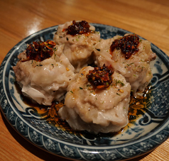 粗びき肉の麻辣シウマイ