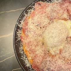 生ハムとベビーリーフを使ったビスマルク