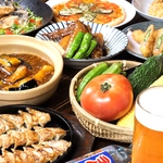 2時間[飲放]付きの月替わりコースは2500円！お財布に優しい♪