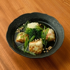 すじ海苔香る 揚げ出汁豆腐