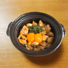 鶏とちょうちんの親子土鍋ごはん