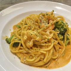 海老のトマトクリームソース/Shrimp tomato cream sauce