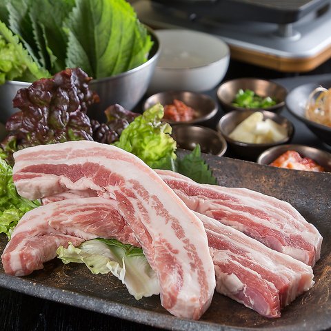 分厚いサムギョプサルやナッコプセなど、本格的な韓国家庭料理をご堪能あれ♪