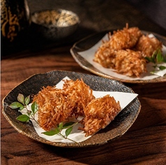 鶏のパリパリ唐揚げ ごぼうの衣