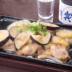 県産ポークと佐土原茄子の味噌炒め