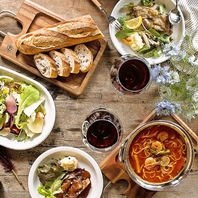 パルマ産の生ハムとBERNERSの気まぐれメニュー！