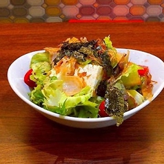 じゃこと豆腐のサラダ