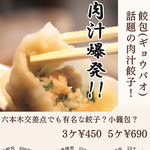 小籠包のような餃子！肉汁たっぷりです！
