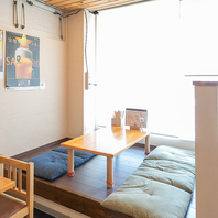 お子様連れにも優しい小上がり座席♪