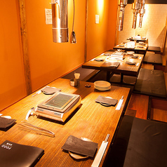 最大20名様までのご利用で掘りごたつのお席を貸切でご利用頂けます。