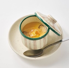 手火山餡入り冷製茶碗蒸し