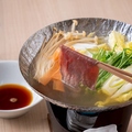 料理メニュー写真&nbsp;蝦夷鹿もも肉のしゃぶしゃぶ小鍋