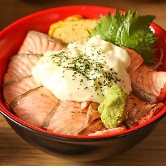 サーモン&炙りサーモン丼 