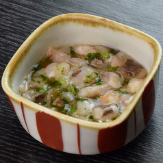 炙りクリームチーズ(ハニーとベリーのソース) / タコわさび/チャンジャ / 厚焼き玉子