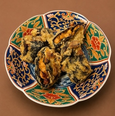 納豆とキムチの磯辺揚げ
