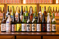 全国の47都道府県の日本酒を60種類以上常時ご用意しております。
