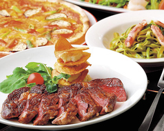 【2H飲み放題付き】サーロインステーキ付き！120分飲み放題・料理全8品【ヴェルデコース】7000円の写真