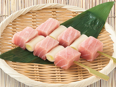 ねぎま串(まぐろハラモ)　1本/赤海老の串焼　1本　各